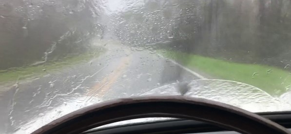 What are some tips for driving a Corvette in the rain