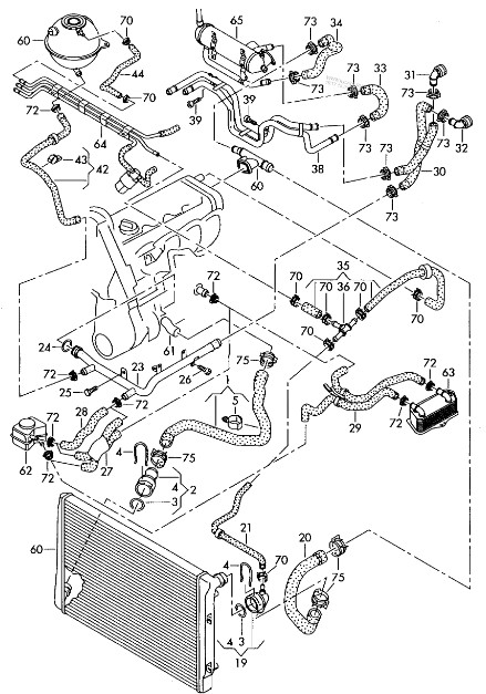 The Cooling System Vw 2.0 Engine Parts Diagram