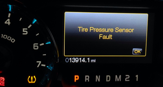 2010 Ford Fusion Tire Pressure Sensor Fault