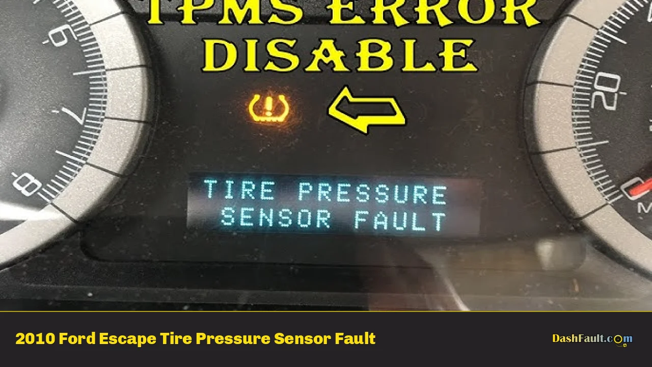 2010 Ford Escape Tire Pressure Sensor Fault