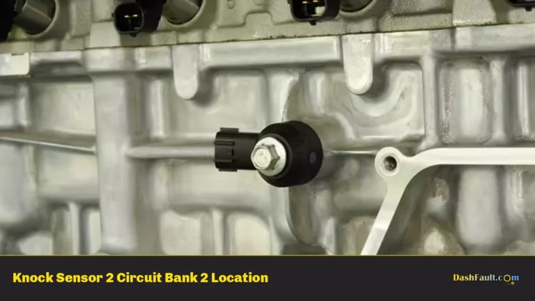 Knock Sensor 2 Circuit Bank 2 Location