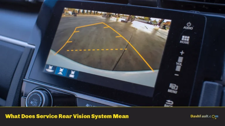 What Does Service Rear Vision System Mean