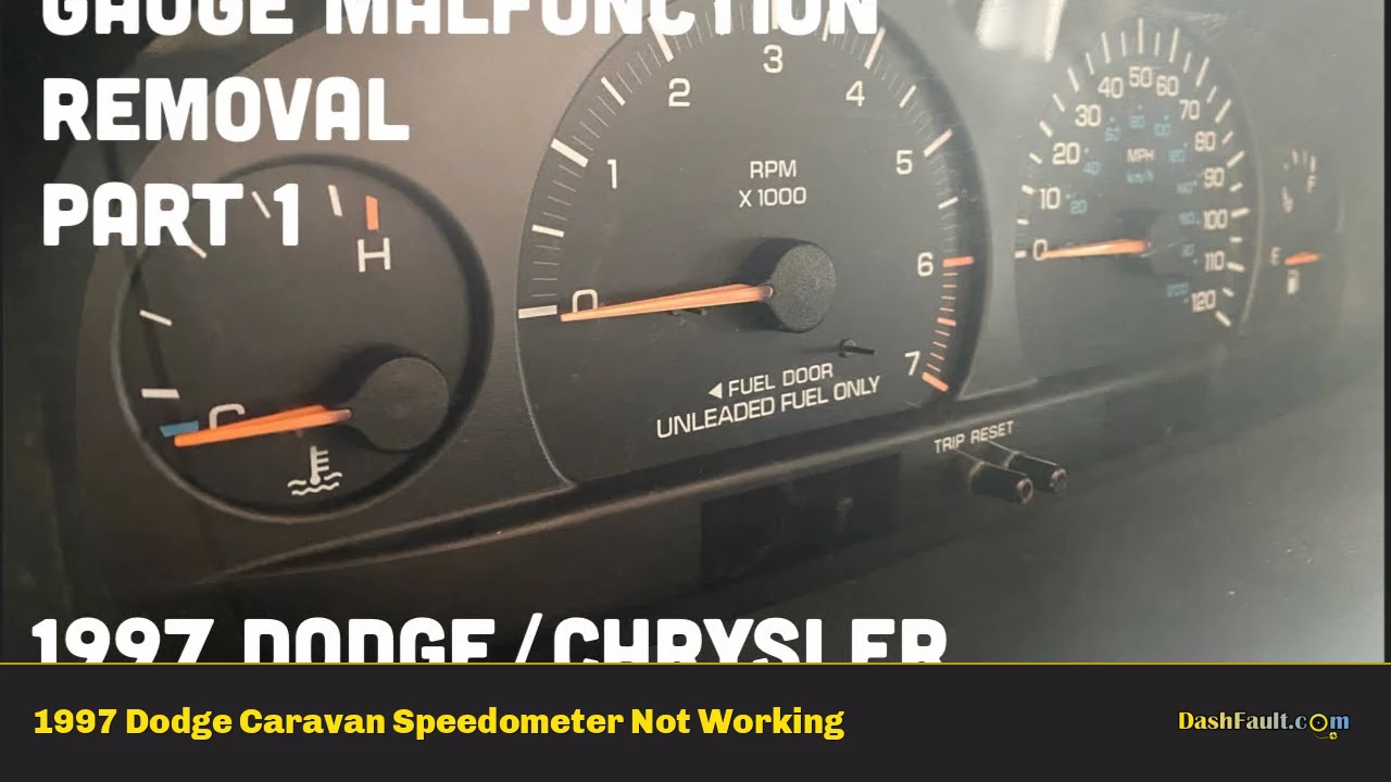 1997 Dodge Caravan Speedometer Not Working