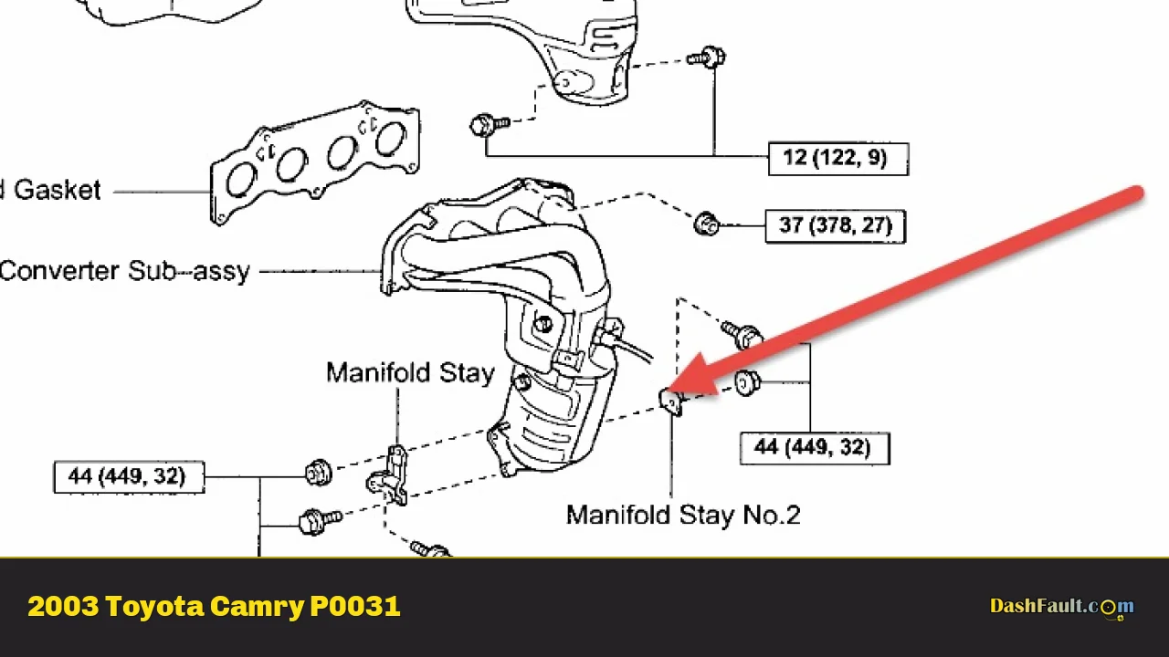 2003 Toyota Camry P0031