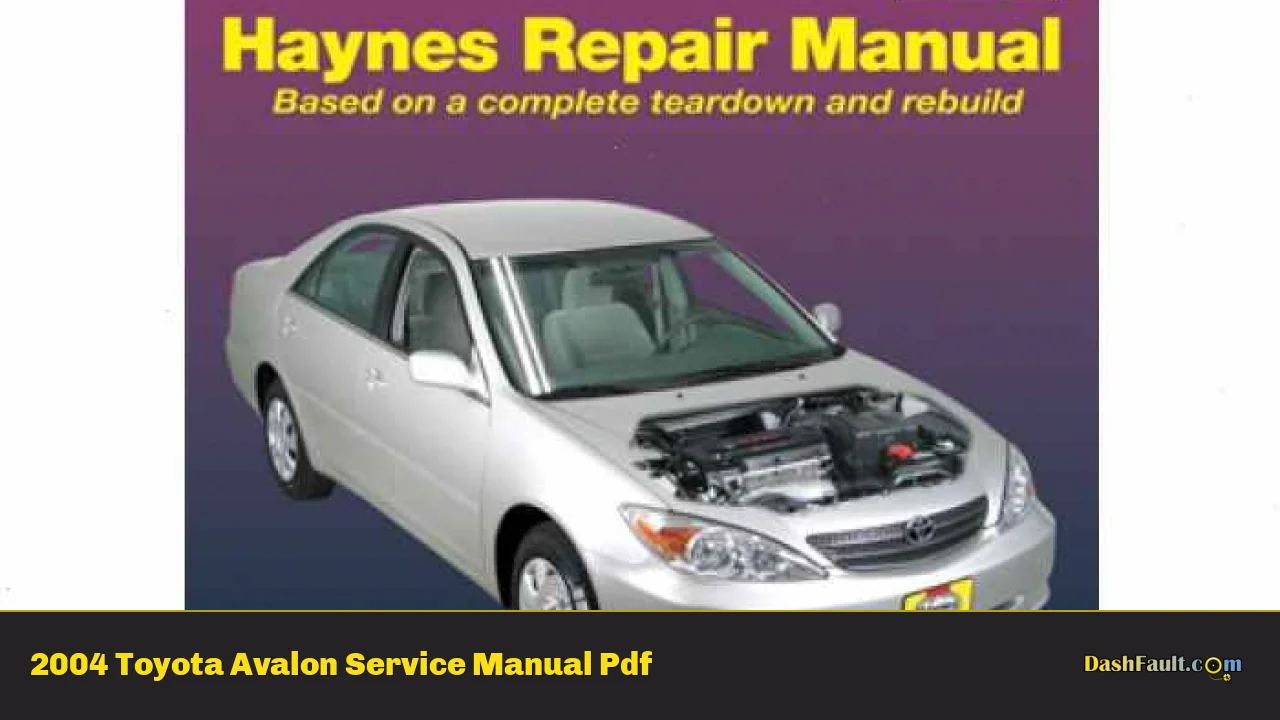 2004 Toyota Avalon Service Manual Pdf