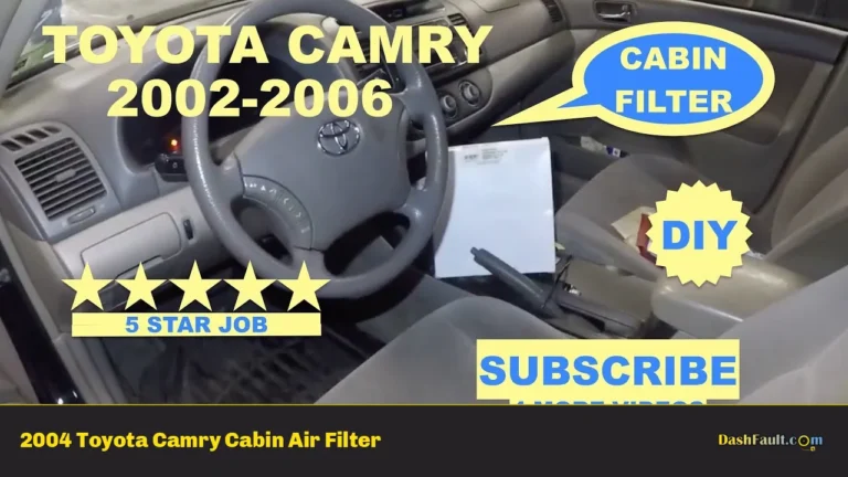 2004 Toyota Camry Cabin Air Filter