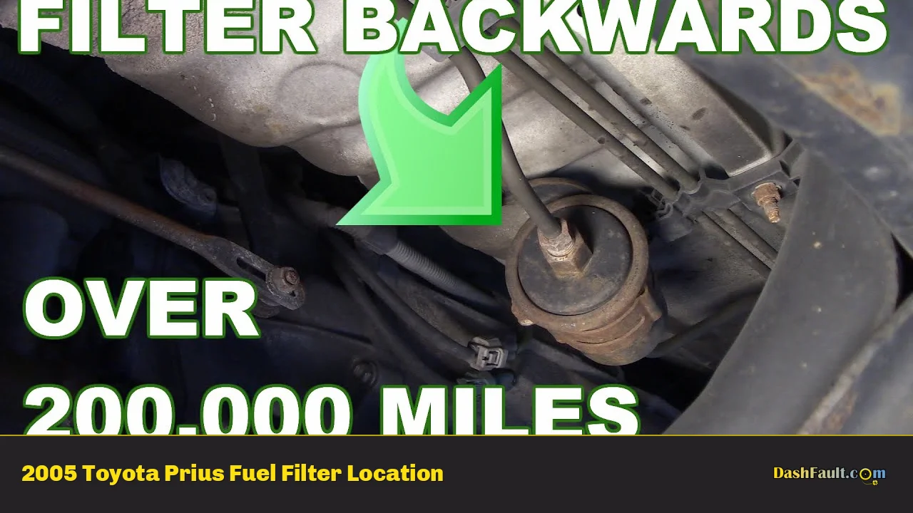 2005 Toyota Prius Fuel Filter Location