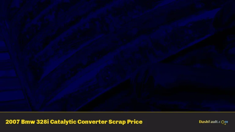 2007 Bmw 328i Catalytic Converter Scrap Price