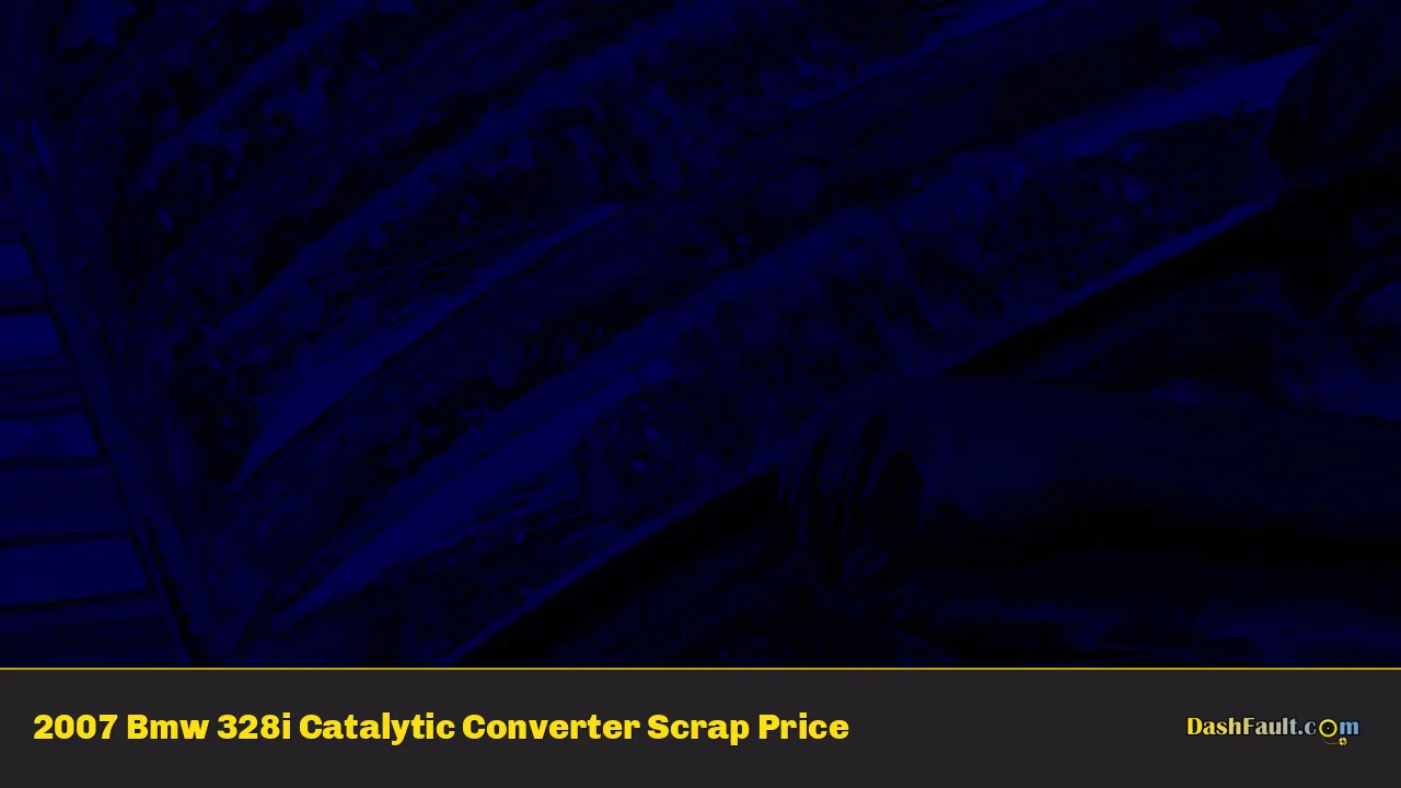 2007 Bmw 328i Catalytic Converter Scrap Price