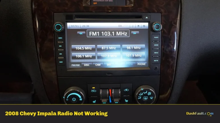 2008 Chevy Impala Radio Not Working