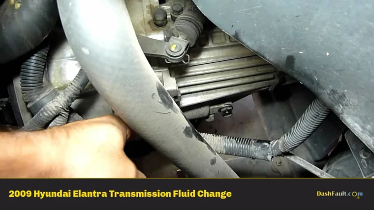 2009 Hyundai Elantra Transmission Fluid Change