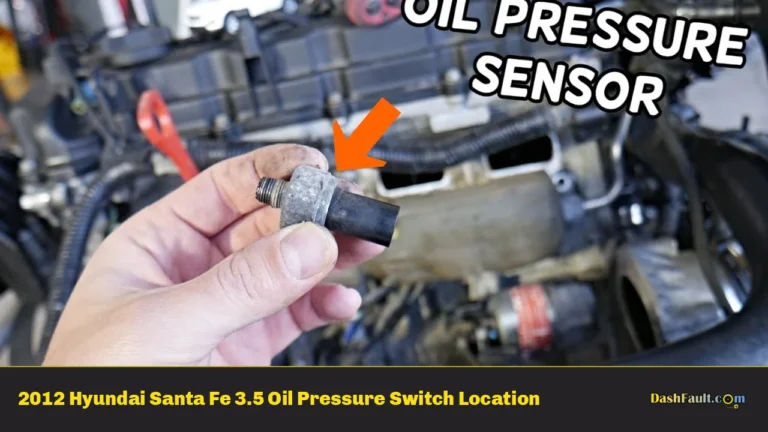 2012 Hyundai Santa Fe 3.5 Oil Pressure Switch Location