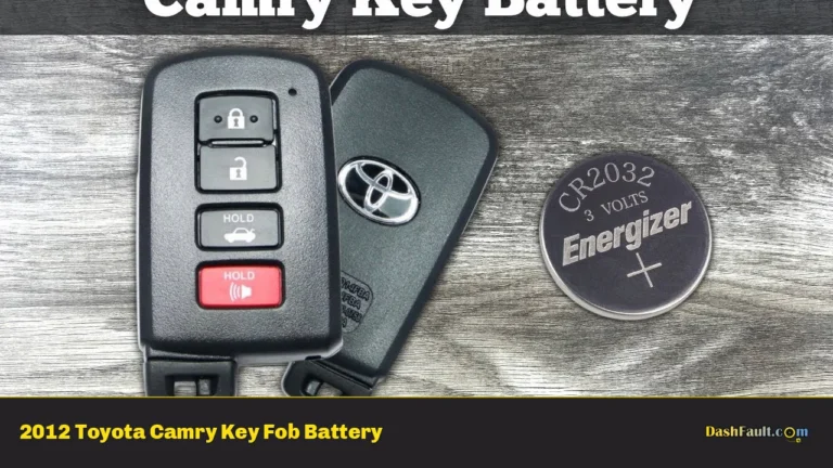 2012 Toyota Camry Key Fob Battery