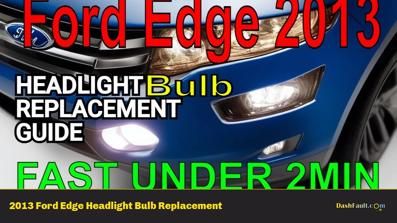 2013 Ford Edge Headlight Bulb Replacement