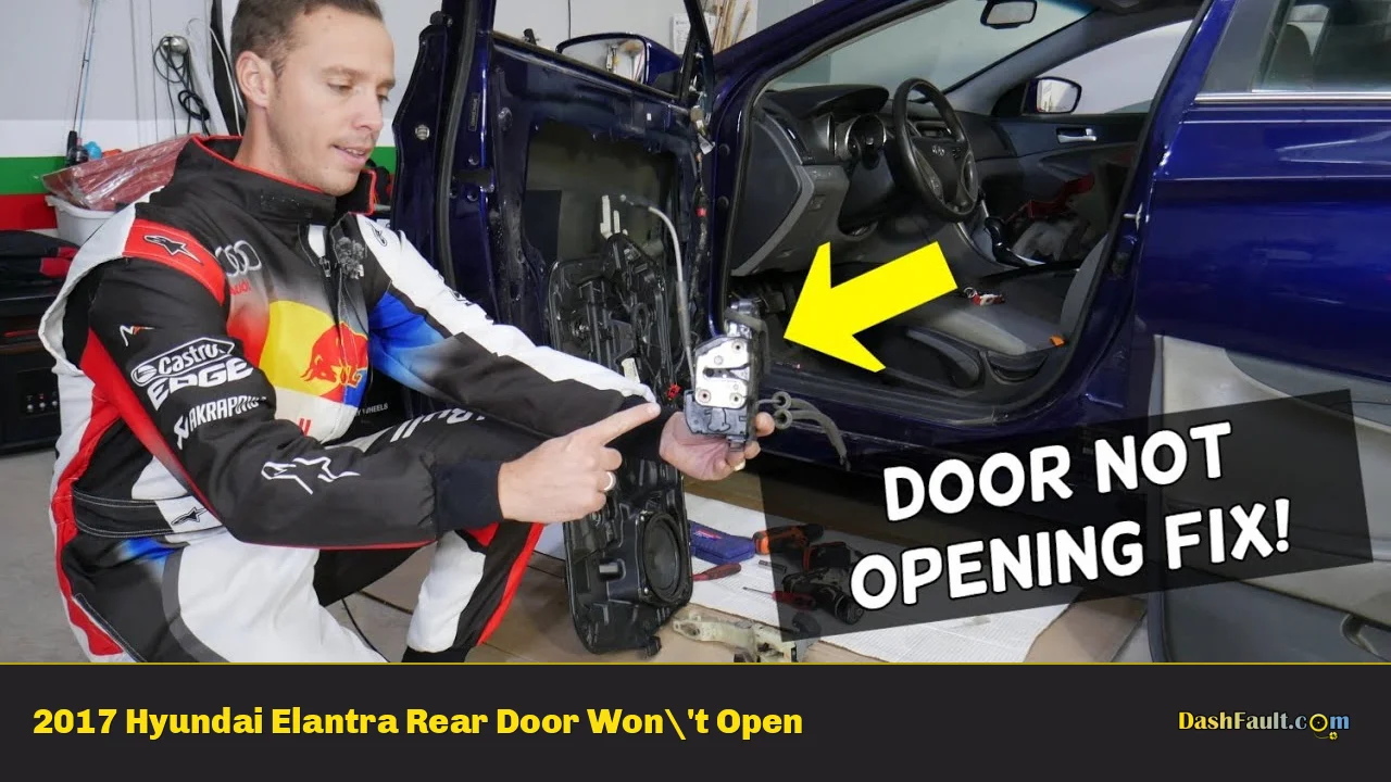 2017 Hyundai Elantra Rear Door Won't Open