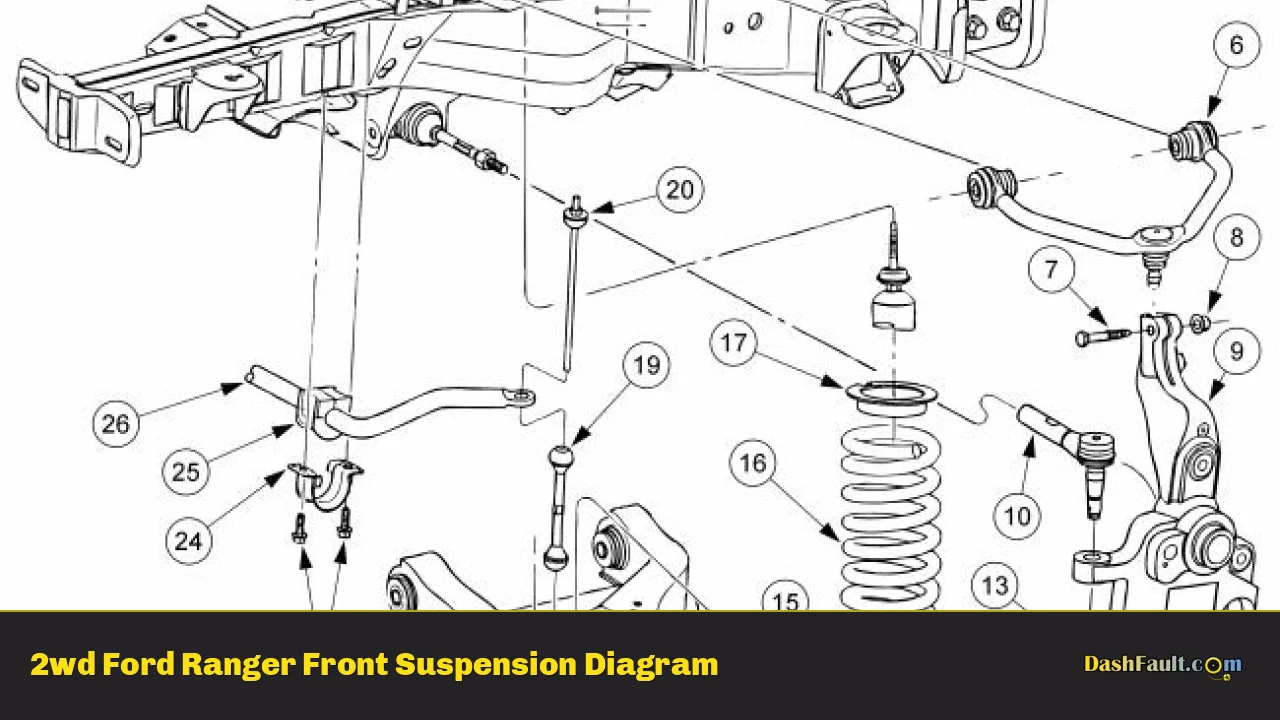 2wd Ford Ranger Front Suspension Diagram