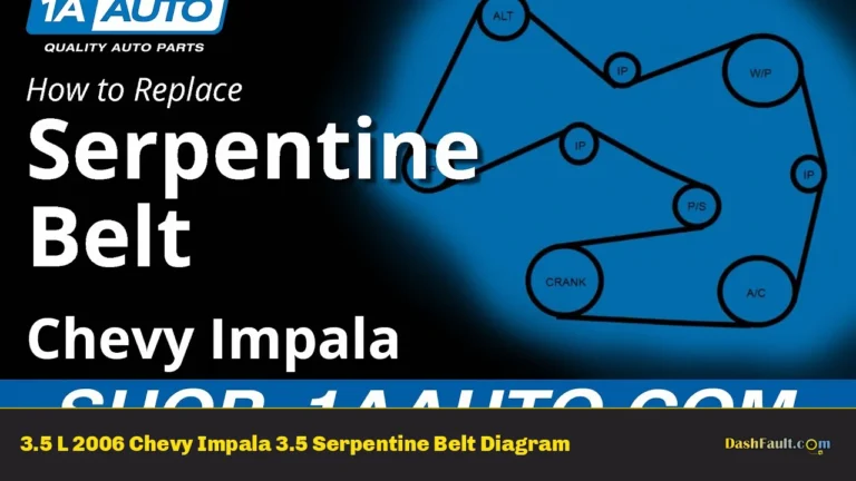 3.5 L 2006 Chevy Impala 3.5 Serpentine Belt Diagram