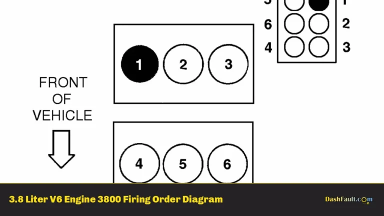 3.8 Liter V6 Engine 3800 Firing Order Diagram