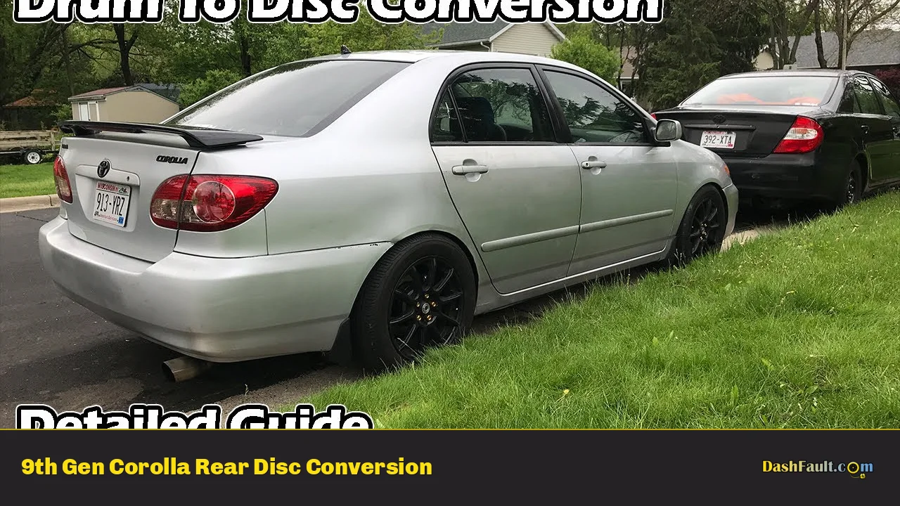 9th Gen Corolla Rear Disc Conversion