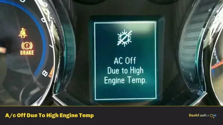 A/c Off Due To High Engine Temp