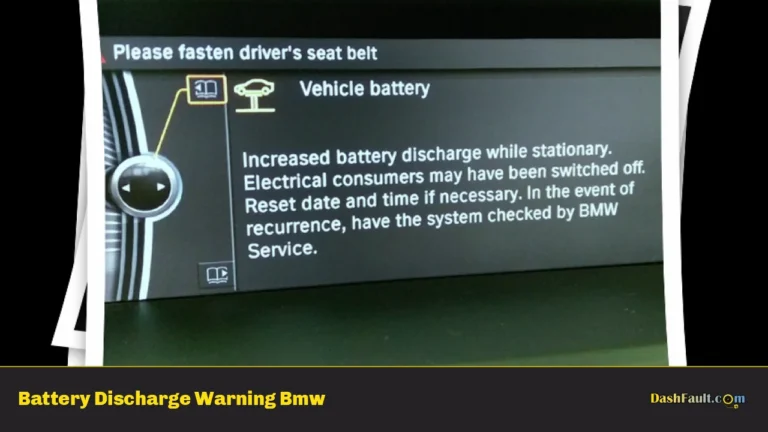 Battery Discharge Warning Bmw