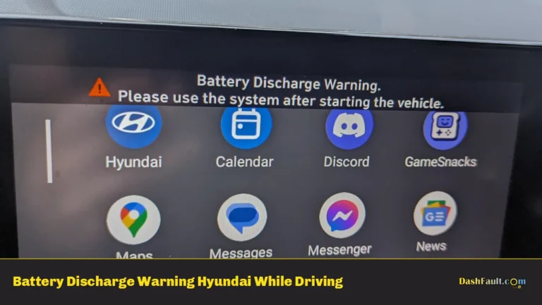 Battery Discharge Warning Hyundai While Driving