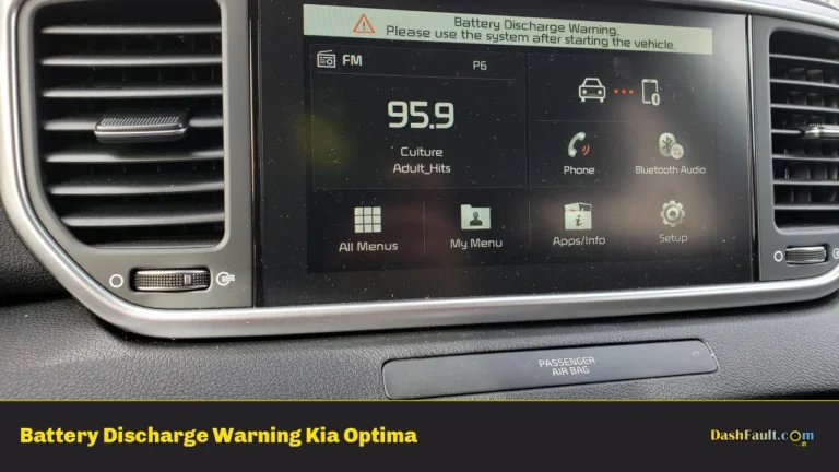 Battery Discharge Warning Kia Optima