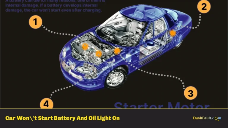 Car Won't Start Battery And Oil Light On