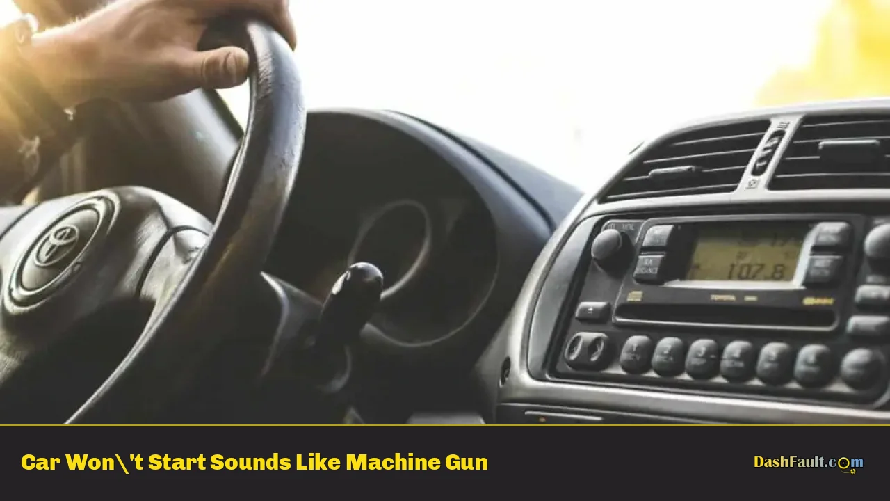 Car Won't Start Sounds Like Machine Gun