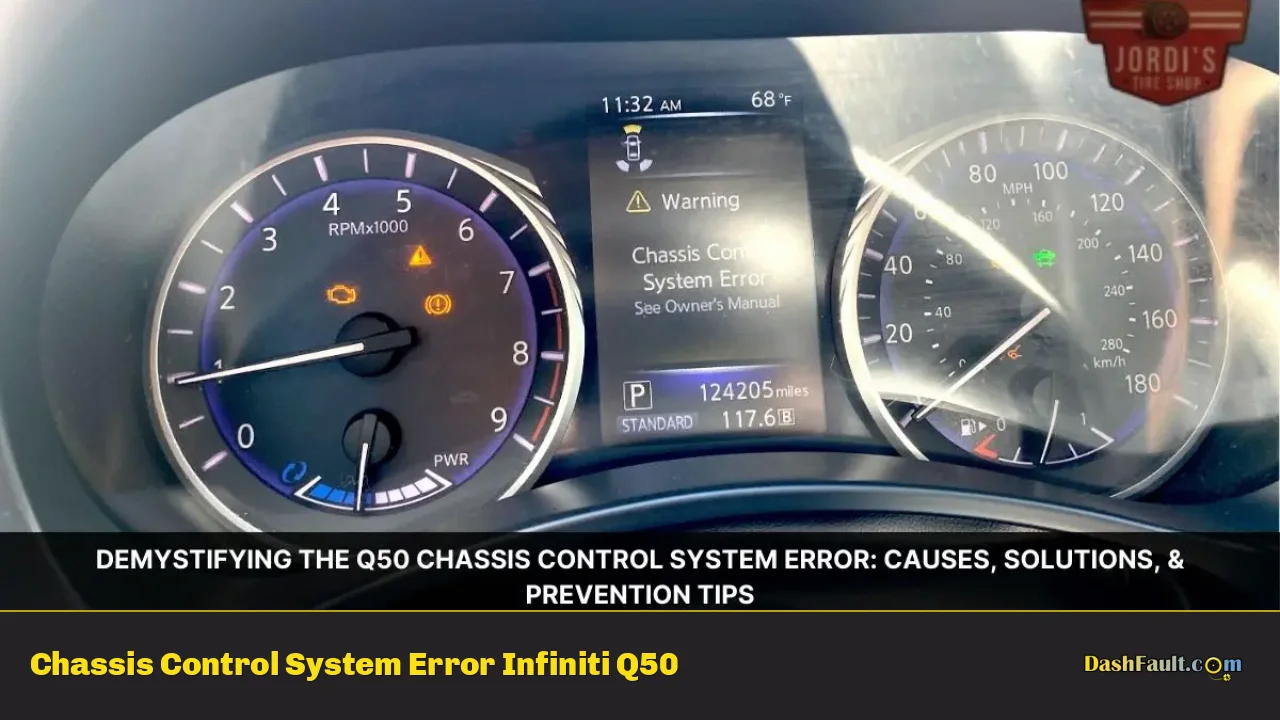 Chassis Control System Error Infiniti Q50