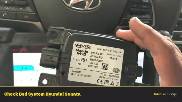 Check Bsd System Hyundai Sonata