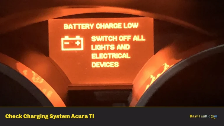 Check Charging System Acura Tl