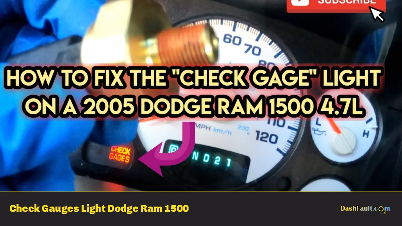 Check Gauges Light Dodge Ram 1500