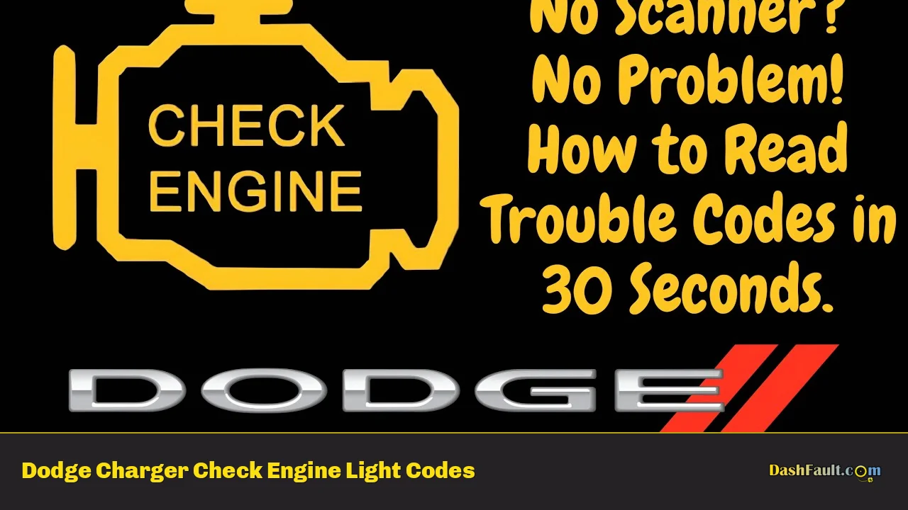 Dodge Charger Check Engine Light Codes