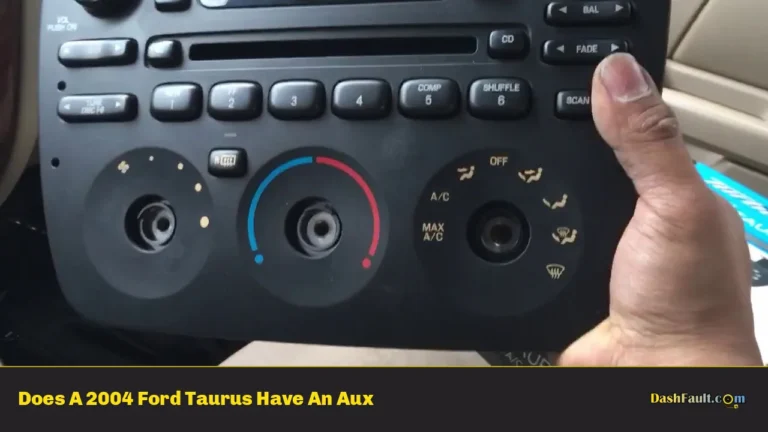 Does A 2004 Ford Taurus Have An Aux