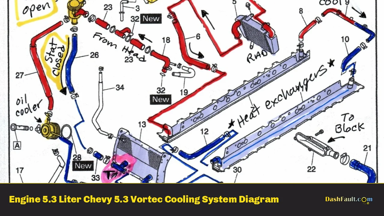 Engine 5.3 Liter Chevy 5.3 Vortec Cooling System Diagram