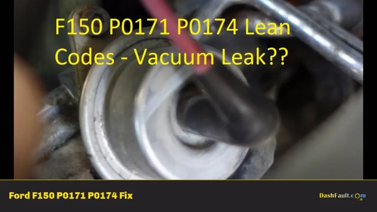 Ford F150 P0171 P0174 Fix