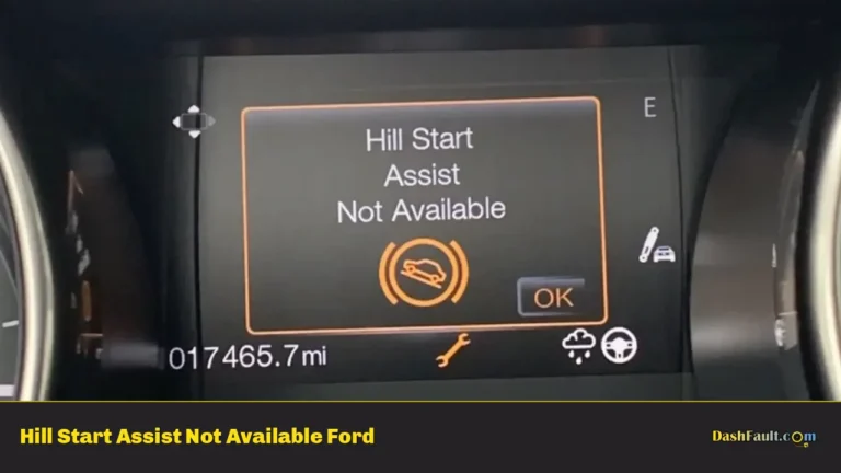 Hill Start Assist Not Available Ford