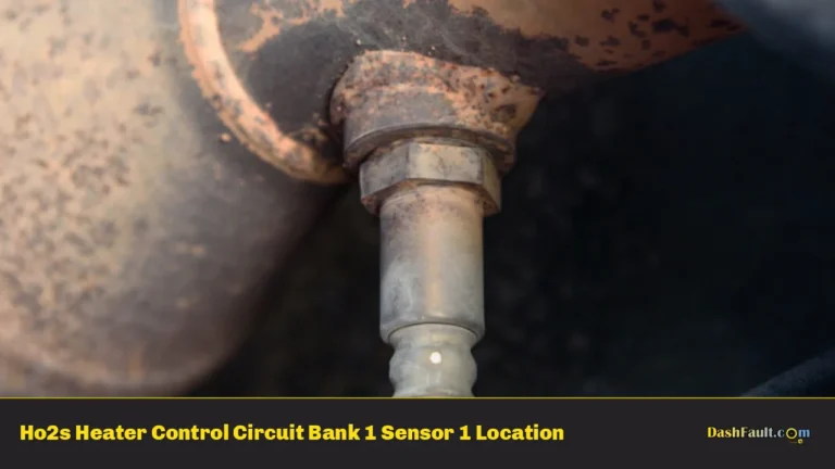 Ho2s Heater Control Circuit Bank 1 Sensor 1 Location