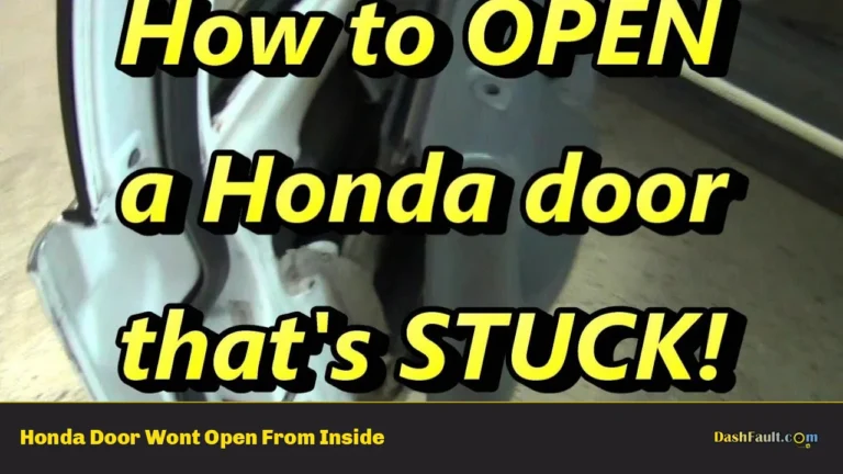 Honda Door Wont Open From Inside