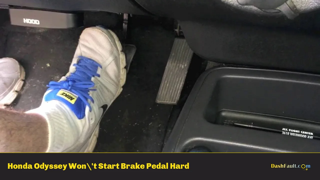 Honda Odyssey Won't Start Brake Pedal Hard