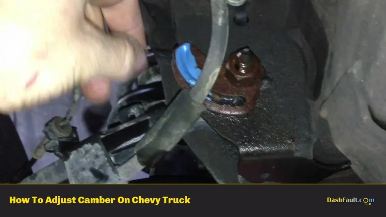 How To Adjust Camber On Chevy Truck