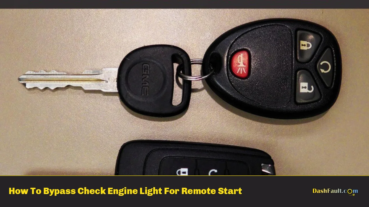 How To Bypass Check Engine Light For Remote Start