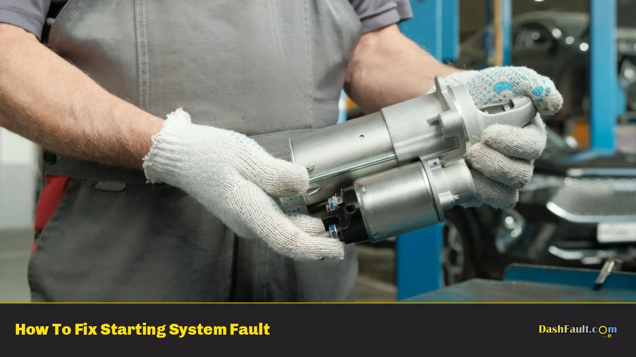 How To Fix Starting System Fault