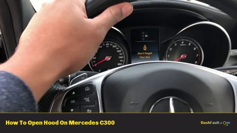 How To Open Hood On Mercedes C300