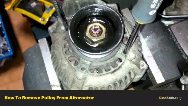 How To Remove Pulley From Alternator