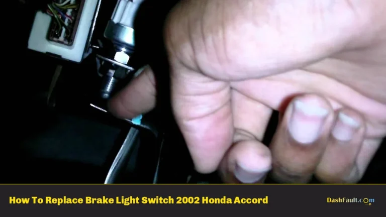 How To Replace Brake Light Switch 2002 Honda Accord