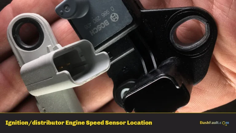 Ignition/distributor Engine Speed Sensor Location