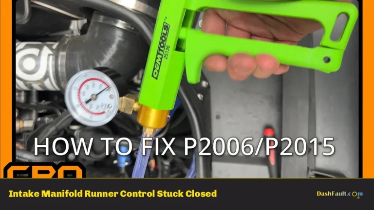 Intake Manifold Runner Control Stuck Closed