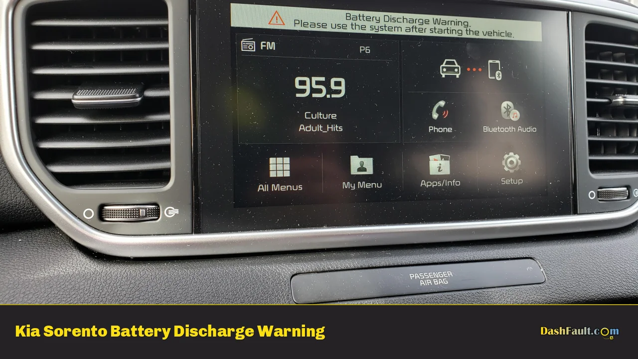 Kia Sorento Battery Discharge Warning